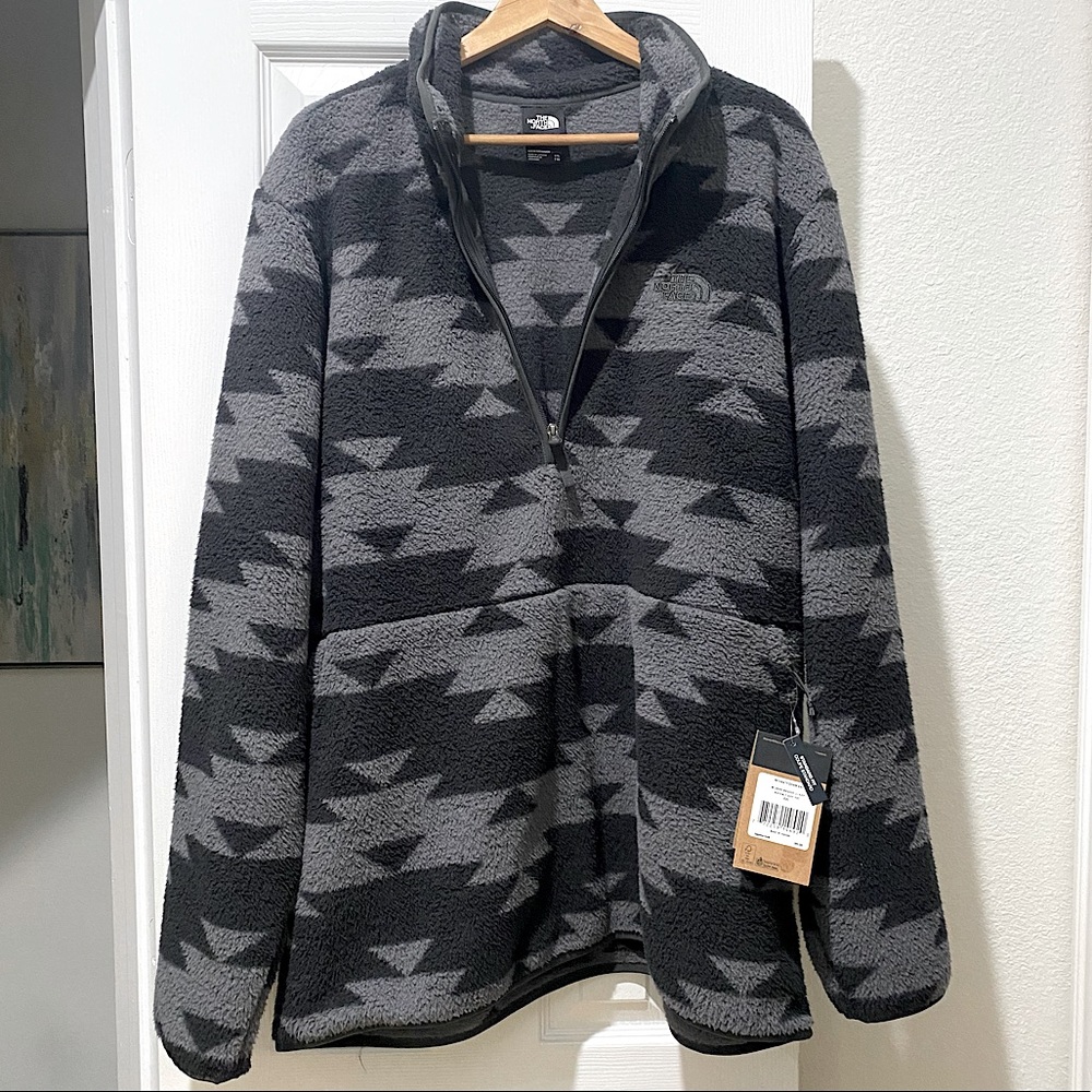 NWT North Face Aztec Zip Fleece Jacket MENS XXL